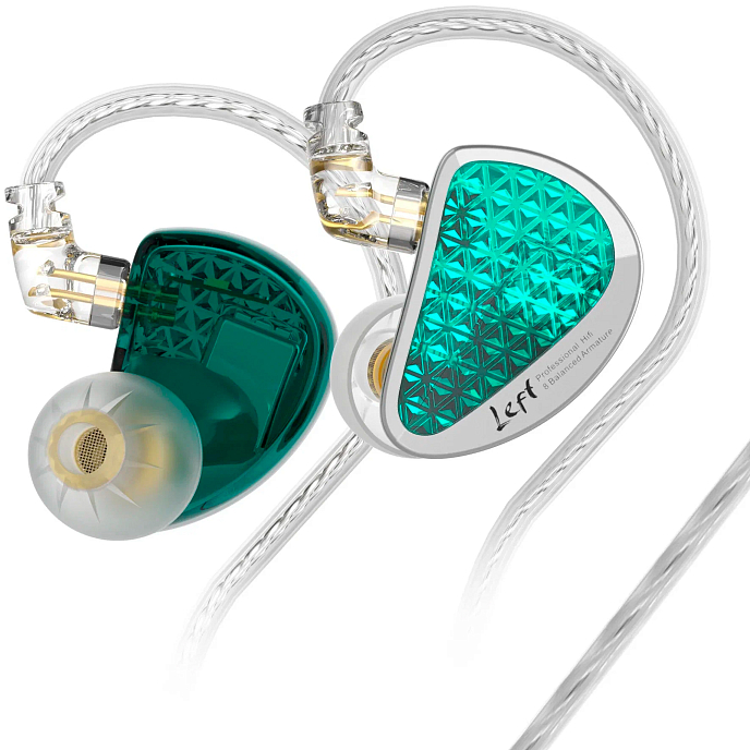 In-ear headphones KZ AS16 PRO with Mic Green - img.2