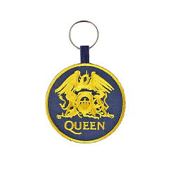 Souvenir Pyramid Queen Crest (Woven Keychain) Black/Yellow
