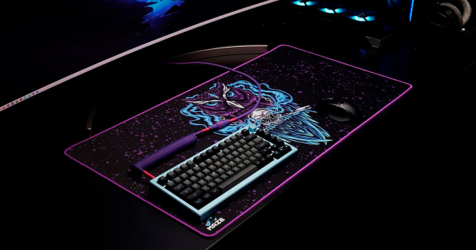 Mouse pad Maze NIGHT OWL-B Black 2XL - img.1