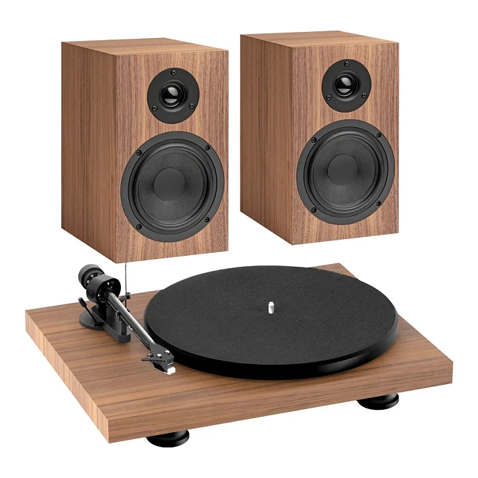 Turntable Pro-Ject COLOURFUL AUDIO SYSTEM (UK PLUG) walnut - img.2
