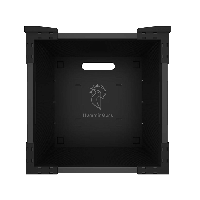 Vinyl Storage Box HumminGuru FlexiCube LP Storage Box Black - img.2