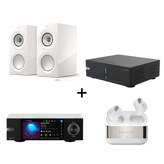 Speaker System KEF R3 Meta White Gloss + Eversolo AMP-F2 + Eversolo DMP-A6 2 Streamer + Devialet Gemini II (Bundle) - img.0