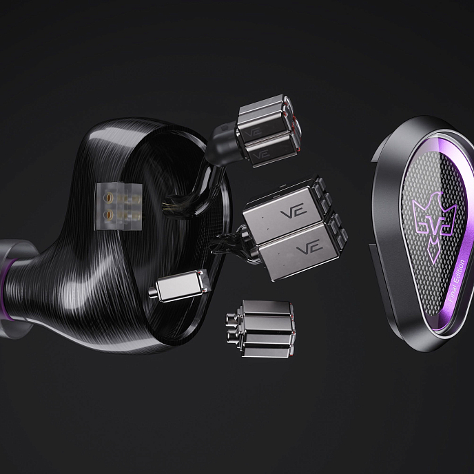In-ear headphones Vision Ears Phoenix Final Edition Dark Gray Violet - img.4