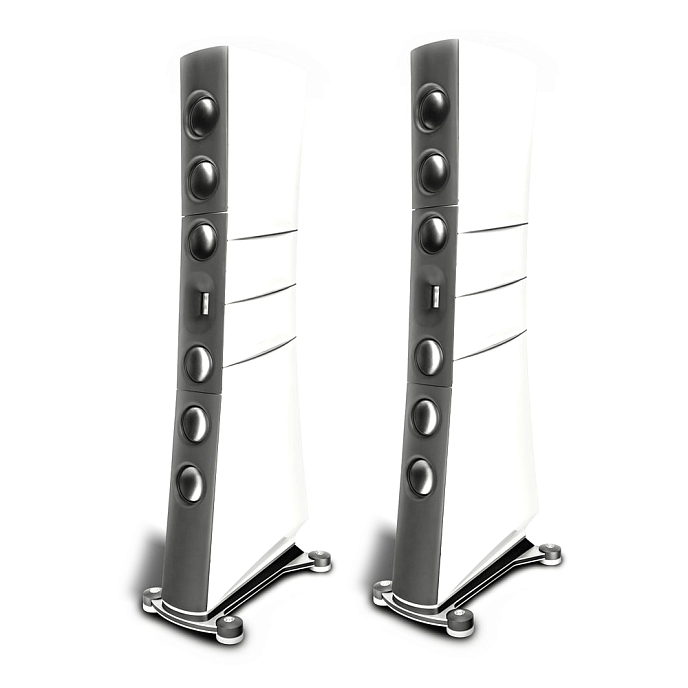 Floorstanding Speakers Borresen M6 White Piano Lacquer - img.1