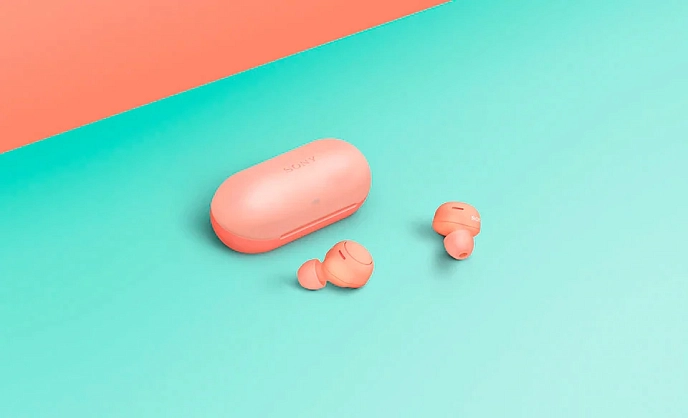 Wireless Headphones Sony WF-C500 Orange - img.3