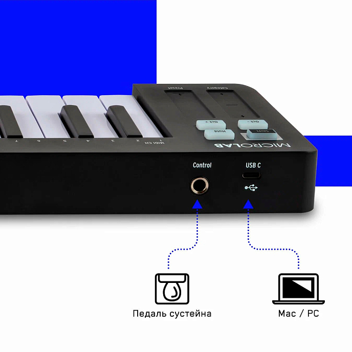 MIDI Keyboard Arturia MicroLab 3 Black - img.4