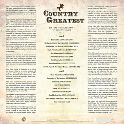Vinyl Record Various - Country Greatest - Big Hits And Superstars Of Country Music LP