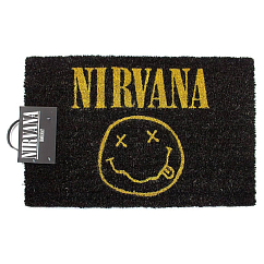 Floor mat Pyramid Nirvana Smiley (Doormat) Black/Yellow 40x60cm
