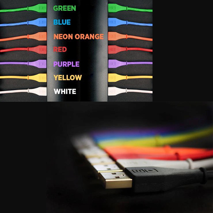 Cable DJTT Chroma Cables USB-A - USB-B Right Angled Green 1.5m - img.3