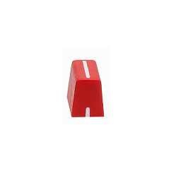 DJTT Chroma Caps Fader MK2 (Rubber) Red