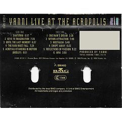 Сassette Tape Yanni - Live At The Acropolis