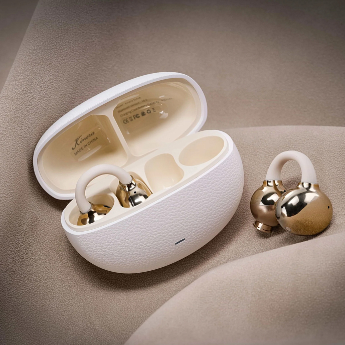 Wireless Headphones Kinera Sylvie White Champagne Gold - img.3