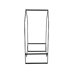 Vinyl record stand MJI Audio Vinyl Records Holder R25G