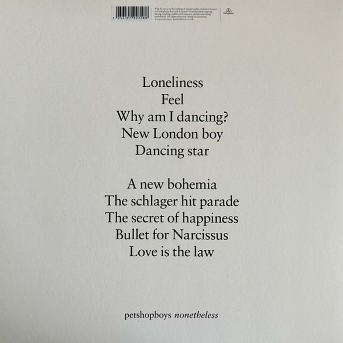 Vinyl Record Pet Shop Boys - Nonetheless - Grey LP - img.1