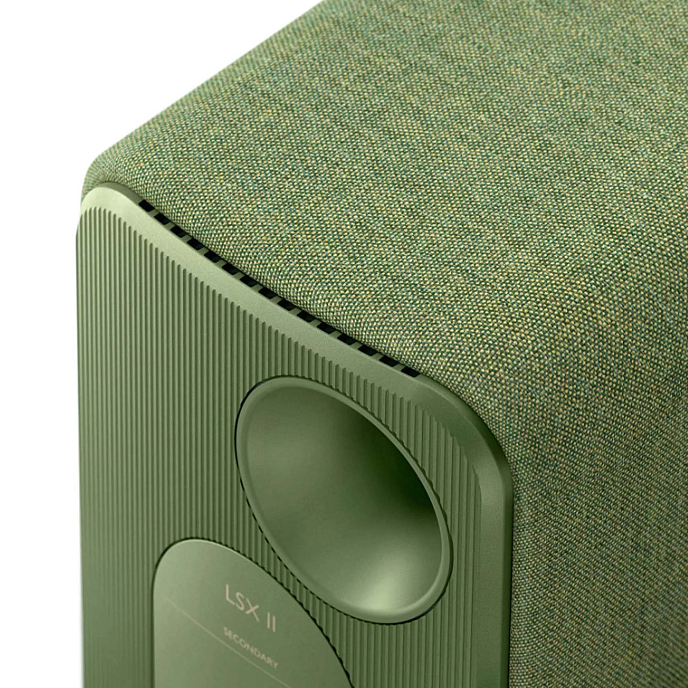 Bookshelf speakers KEF LSX II Olive Green + KEF S1 Floor Stand Black - img.4