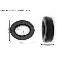 Eartips Dekoni Audio Choice Suede for Sennheiser HD600