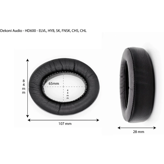 Eartips Dekoni Audio Choice Suede for Sennheiser HD600 - img.1