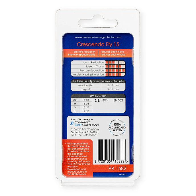 Flight Earplugs Crescendo Fly 15 - img.1