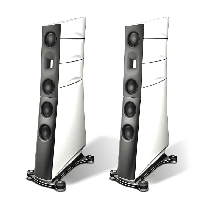 Floorstanding Speakers Borresen M3 White Piano Lacquer - img.0