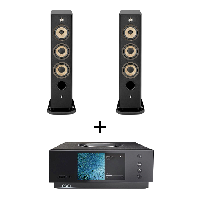 Kit Focal Aria Evo X N2 Black High Gloss (Pair) + Naim Uniti Atom HDMI - img.0