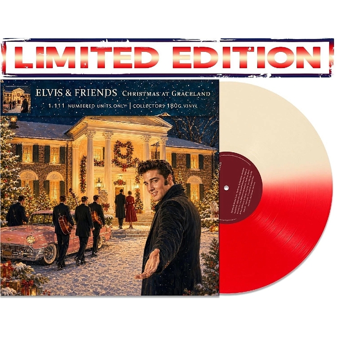 Vinyl Record Elvis Presley & Friends - Christmas at Graceland (Half-Half, 1.111 Numbered) LP - img.2