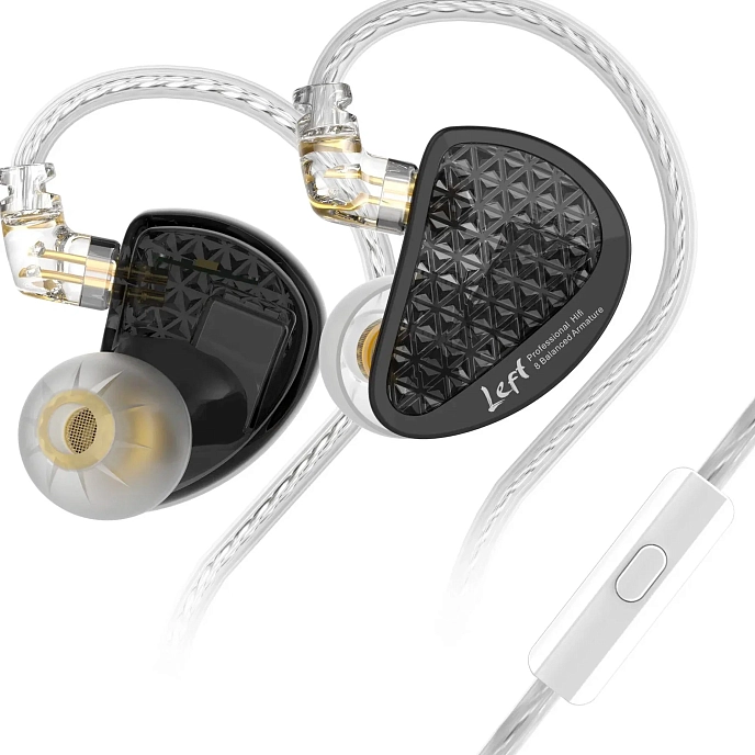 In-ear headphones KZ AS16 PRO with Mic Black - img.2