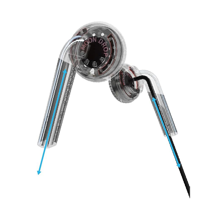 In-ear headphones MoonDrop Nice Buds Transparent Black - img.3