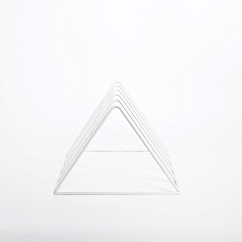 Vinyl record stand MJI Audio Vinyl Records Holder R25A White