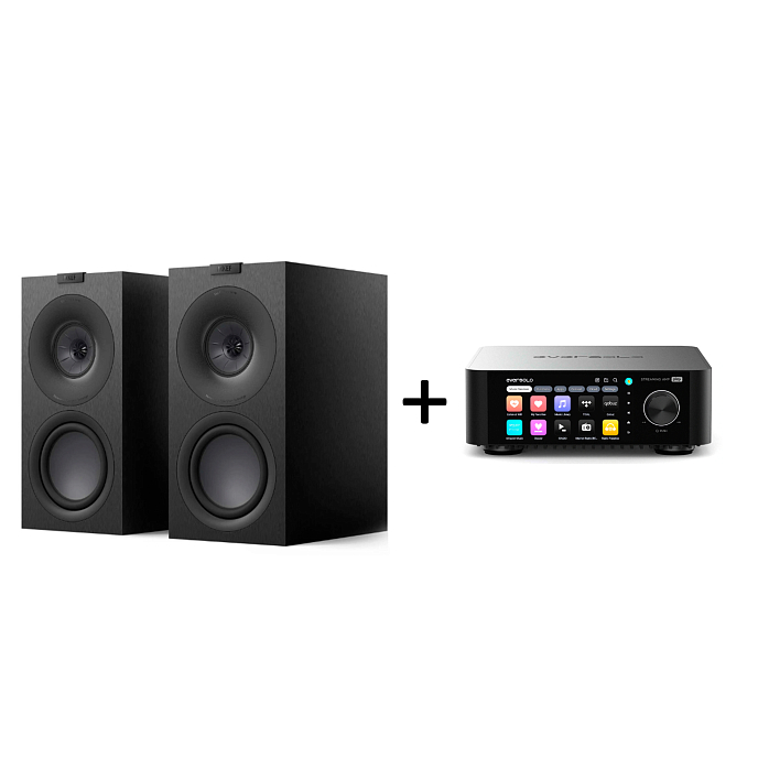 Kit KEF Q Concerto Meta Satin Black + Eversolo Play Black - img.0