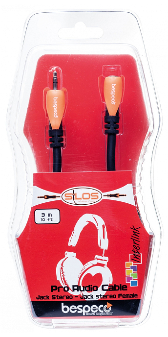 Cable Bespeco SLFJJM300 3.5mm-F - 3.5mm-M 3.0m - img.1