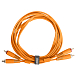 Cable UDG Ultimate Audio Cable Set 2RCA - 2RCA Straight 3m Orange - img.0 Cable UDG Ultimate Audio Cable Set 2RCA - 2RCA Straight 3m Orange - img.0