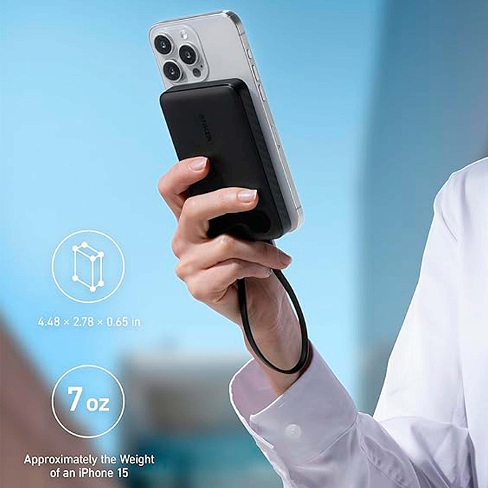 Portable battery Anker Power Bank PowerCore 10000mAh 22.5W Black - img.5