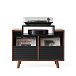 Hi-Fi Stand NorStone Oslo Vinyl 800 Black Satin/Walnut - img.1