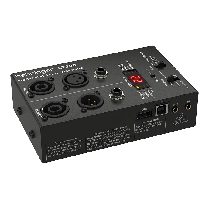 Cable Tester Behringer CT200 Grey - img.1