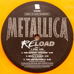 Vinyl Record Metallica - Reload (Yellow Translucent) - 2LP