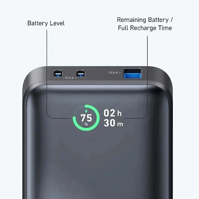 Portable battery Anker 533 Power Bank 10000 Mah 30W Black - img.2