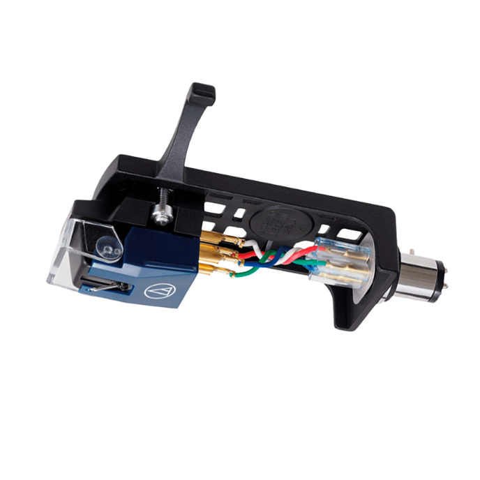 Cartridge and headshell kit Audio-Technica AT-VM520xEB/H Blue - img.0