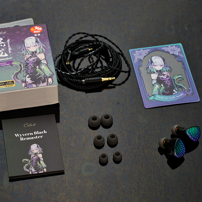 In-ear headphones Celest Wyvern Black Remaster (without Mic) Malachite Violet - img.6