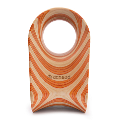 Headphone stand Dr.Head Under Wood Typhoon 1 Natural Orange