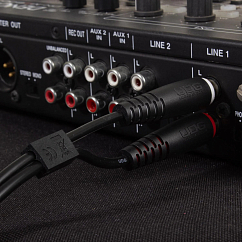 Cable UDG Ultimate Audio Cable Set 2RCA - 2RCA Straight 3m Black