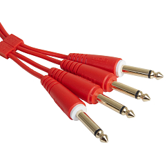 Cable UDG Ultimate Audio Cable Set 2Jack 6.3mm - 2Jack 6.3mm Straight 1.5m Red