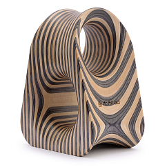 Headphone stand Dr.Head Under Wood Typhoon 1 Natural Black