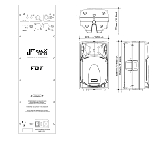 Floorstanding Speakers FBT JMAXX 110A Black