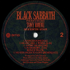 Vinyl Record Black Sabbath Featuring Tony Iommi - Seventh Star LP