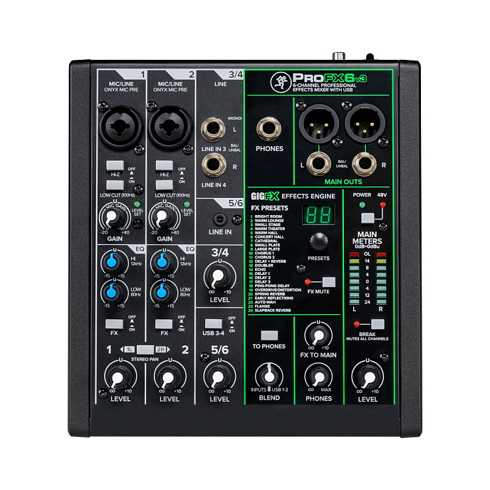 Mixing console Mackie ProFX6v3 Black - img.0