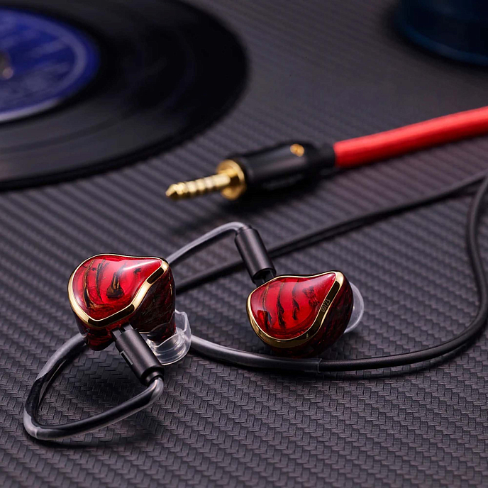 In-ear headphones Unique Melody MEST MKIII Universal Red 4.4 mm - img.5