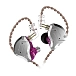 - img.2 In-ear headphones KZ ZS10 Pro with Mic Purple - img.2
