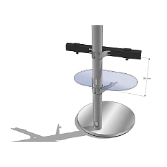 Hi-Fi Stand NorStone Tiblen SB Floorstand Black/Silver