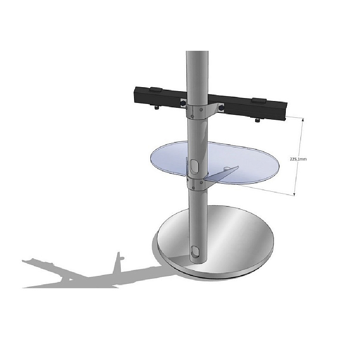 Hi-Fi Stand NorStone Tiblen SB Floorstand Black/Silver - img.1