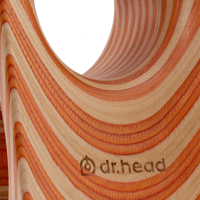 Headphone stand Dr.Head Under Wood Typhoon 1 Natural Orange - img.7